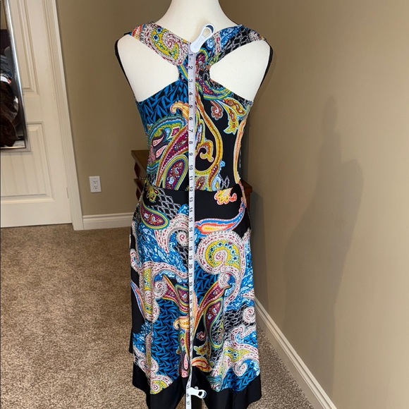 George Sundress Blue (multicolour) Asymmetrical Cocktail Women's Size M - Picture 11 of 14